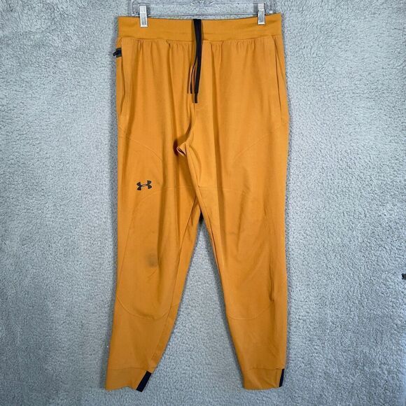UNDER ARMOUR Unstoppable Jogger Pants Mens Large Tundra Tapered Fitted UA Storm - Picture 1 of 12